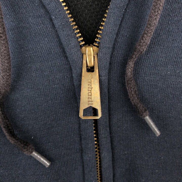 Carhartt Sweat Full-Zip Hoodie, Men's Size XXXL (approx.) cotton navy blue type Vintage Second Hand