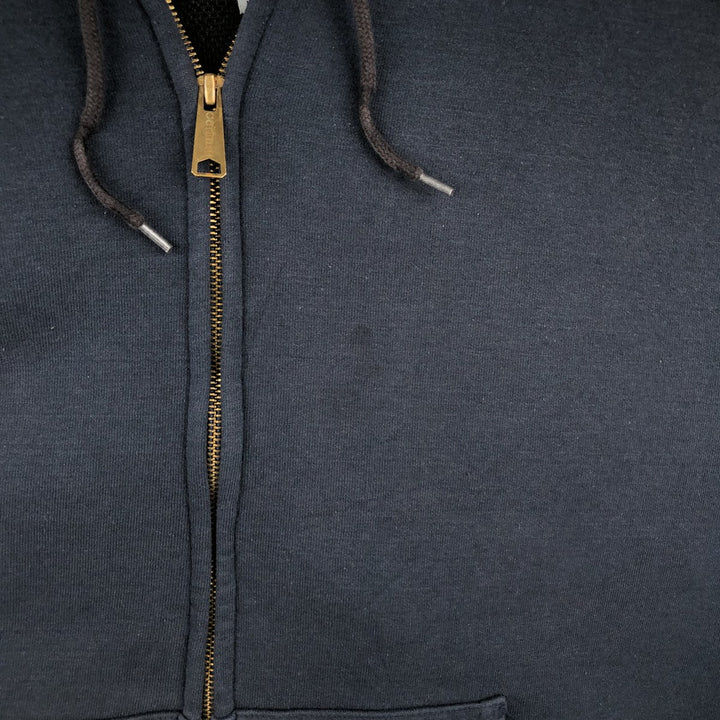 Carhartt Sweat Full-Zip Hoodie, Men's Size XXXL (approx.) cotton navy blue type Vintage Second Hand