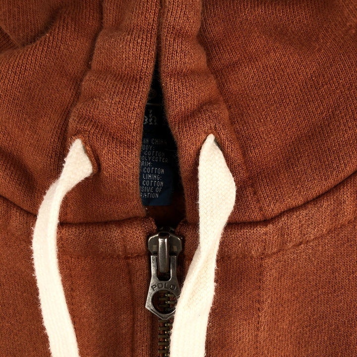 Ralph Lauren POLO by Ralph Lauren Sweat Full Zip Hoodie Men's M cotton brown type Vintage Second Hand