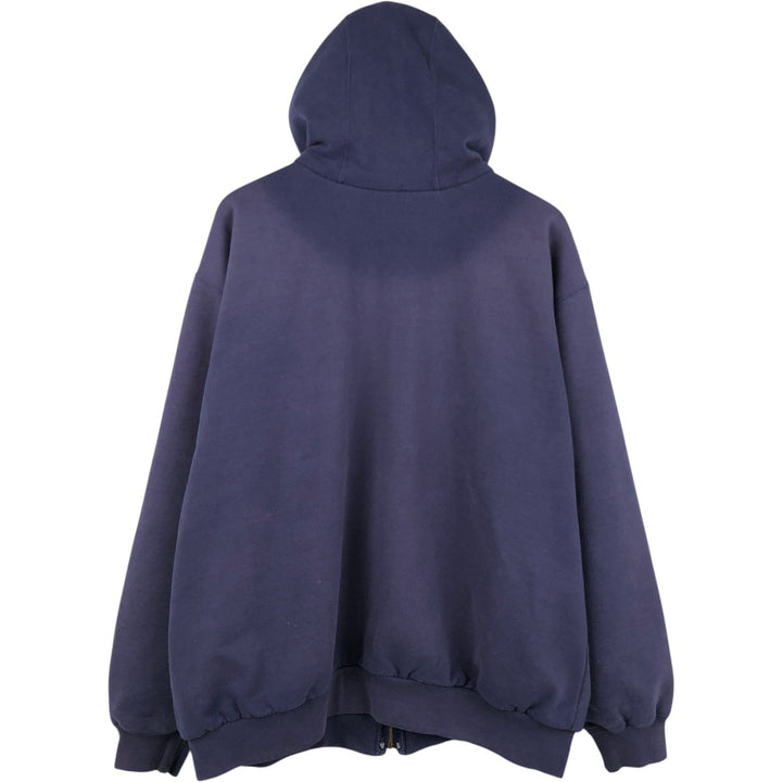 Carhartt Sweat Full Zip Hoodie Men's XL cotton navy blue type Vintage Second Hand
