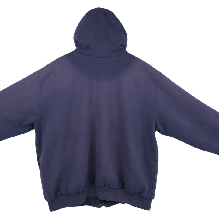 Carhartt Sweat Full Zip Hoodie Men's XL cotton navy blue type Vintage Second Hand
