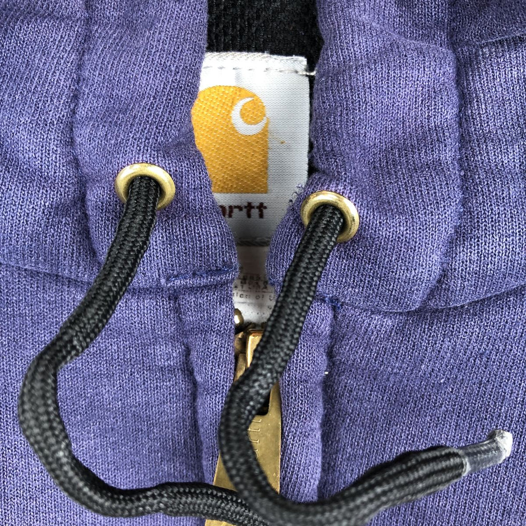 Carhartt Sweat Full Zip Hoodie Men's XL cotton navy blue type Vintage Second Hand