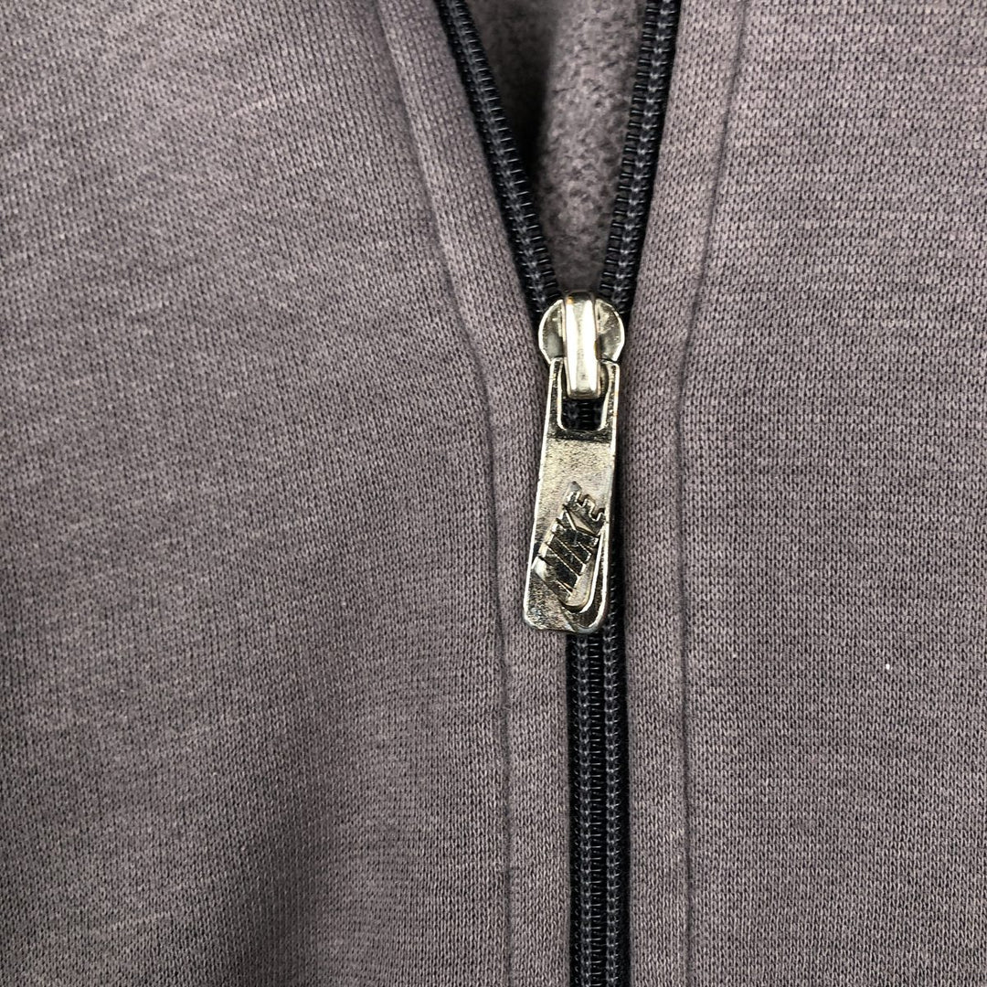 Vintage 1980'S Nike Navy Tag Full-Zip Sweatshirt, Men's Size Medium unclear gray type Vintage Second Hand