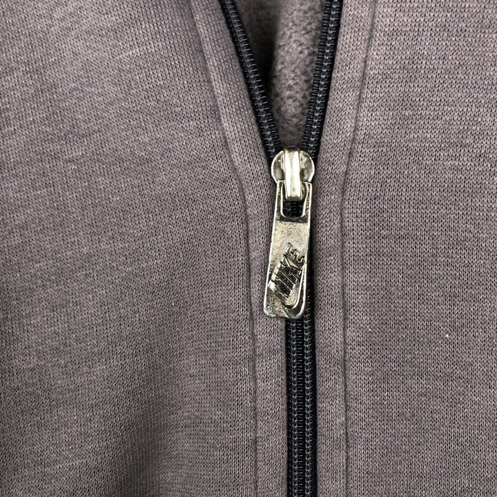 Vintage 1980'S Nike Navy Tag Full-Zip Sweatshirt, Men's Size Medium unclear gray type Vintage Second Hand
