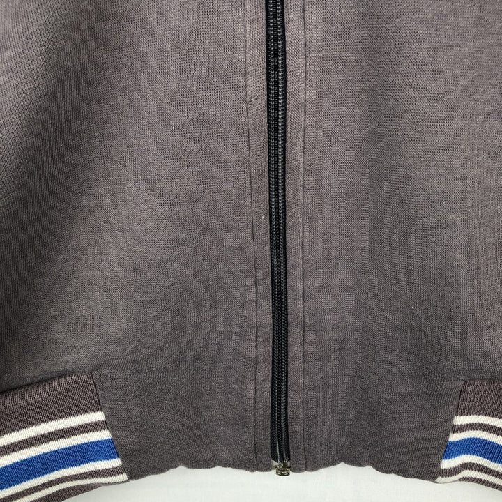 Vintage 1980'S Nike Navy Tag Full-Zip Sweatshirt, Men's Size Medium unclear gray type Vintage Second Hand