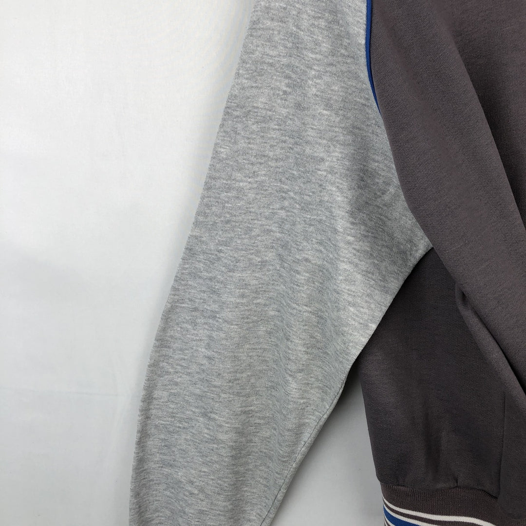 Vintage 1980'S Nike Navy Tag Full-Zip Sweatshirt, Men's Size Medium unclear gray type Vintage Second Hand