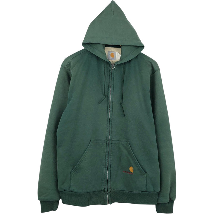 Carhartt Sweat Full Zip Hoodie Men's XL unclear green type Vintage Second Hand