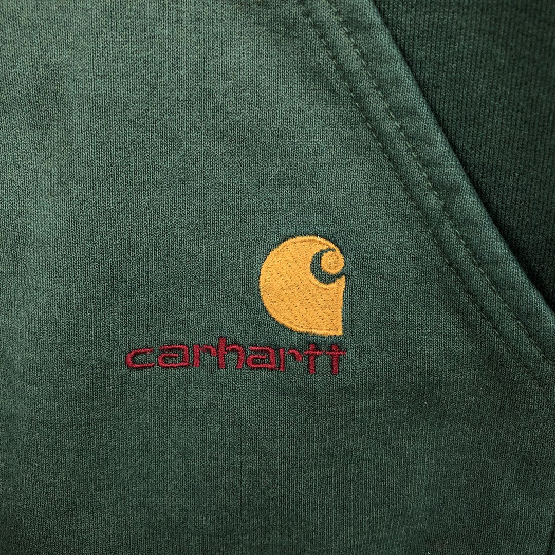 Carhartt Sweat Full Zip Hoodie Men's XL unclear green type Vintage Second Hand