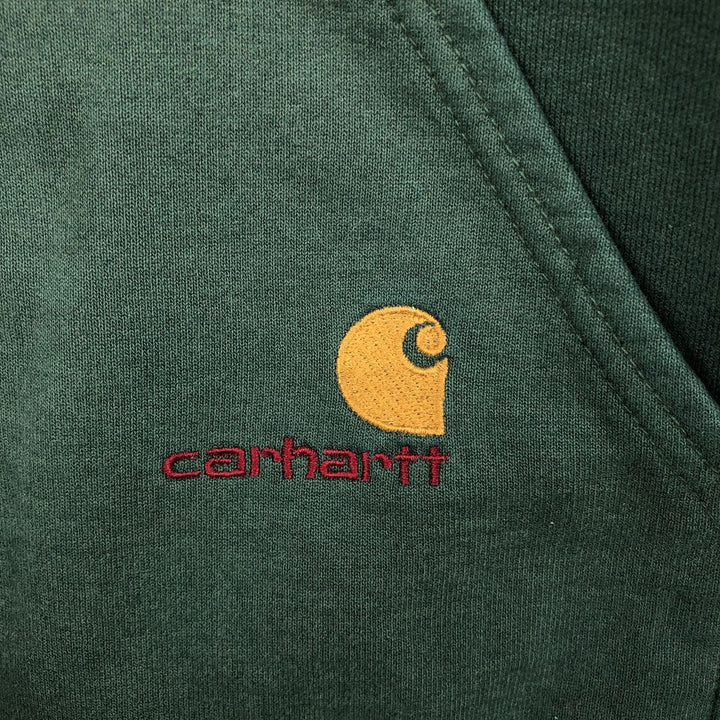 Carhartt Sweat Full Zip Hoodie Men's XL unclear green type Vintage Second Hand