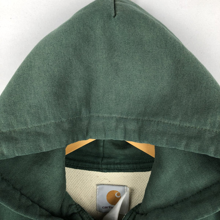 Carhartt Sweat Full Zip Hoodie Men's XL unclear green type Vintage Second Hand