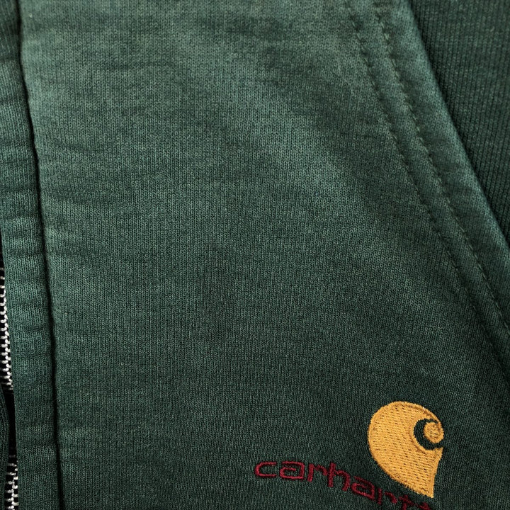 Carhartt Sweat Full Zip Hoodie Men's XL unclear green type Vintage Second Hand