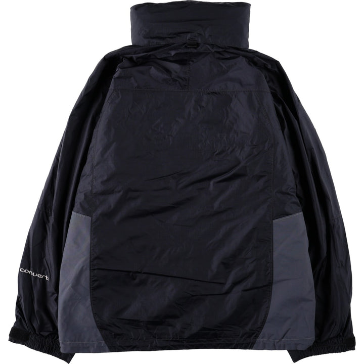 90s-00'S Columbia CONVERT Ripstop Mountain Jacket Shell Jacket Men's Size M Nylon black type Vintage Second Hand