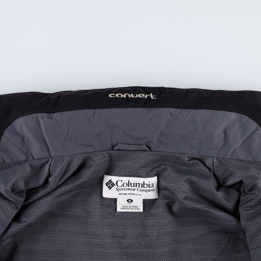 90s-00'S Columbia CONVERT Ripstop Mountain Jacket Shell Jacket Men's Size M Nylon black type Vintage Second Hand
