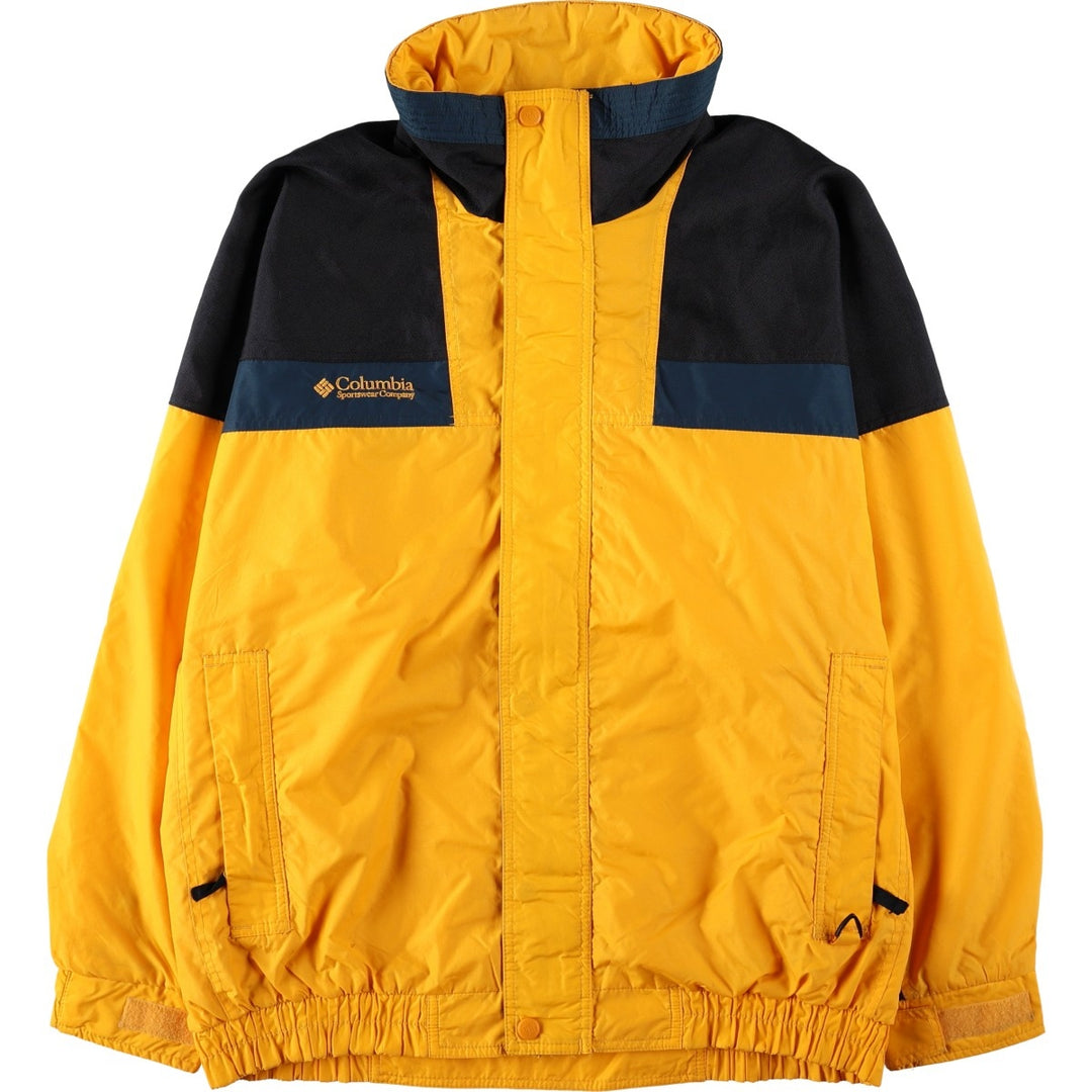 90s-00'S Columbia Mountain Jacket, Shell Jacket, Men's Size L polyester yellow type Vintage Second Hand