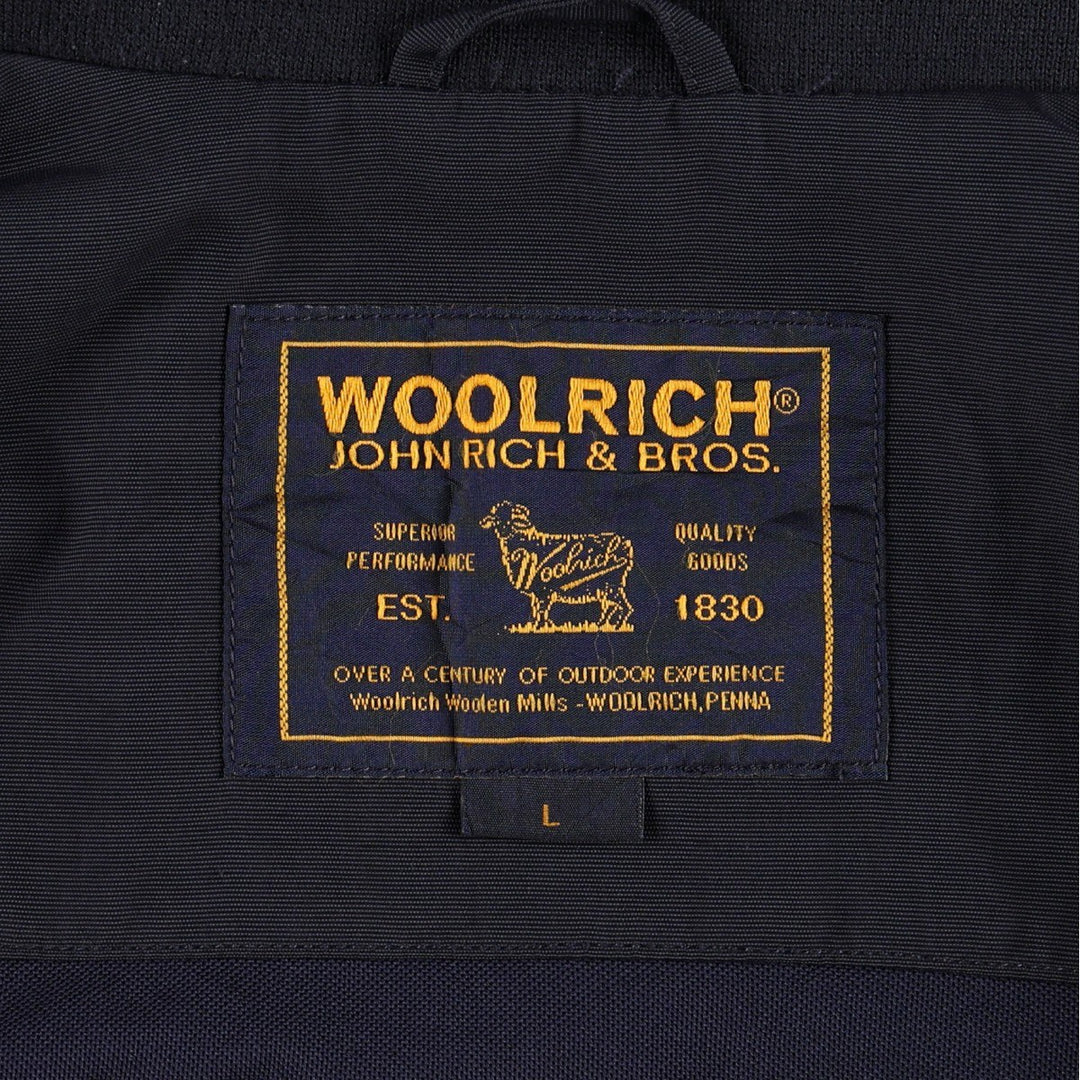 2000'S Woolrich John Rich and Bros Mountain Jacket Shell Jacket Men's Size L (approx.) Nylon navy blue type Vintage Second Hand