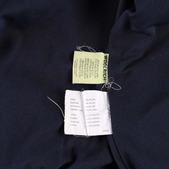 2000'S Woolrich John Rich and Bros Mountain Jacket Shell Jacket Men's Size L (approx.) Nylon navy blue type Vintage Second Hand