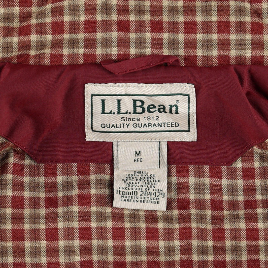 90s-00'S LLBean Mountain Jacket Shell Jacket Men's Size M (approx.) Nylon Red type red-purple Vintage Second Hand