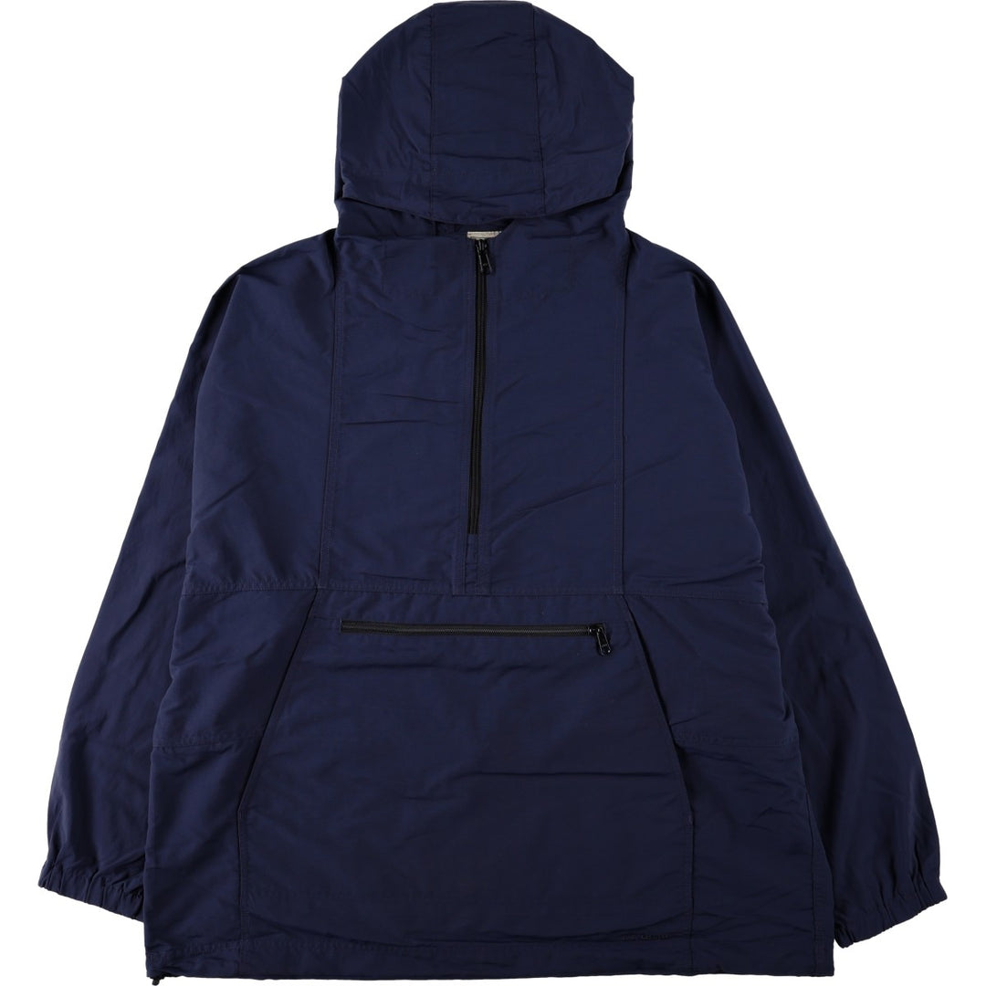 90s-00'S LL Bean Anorak Parka, Men's XXL equivalent Nylon navy blue type Vintage Second Hand