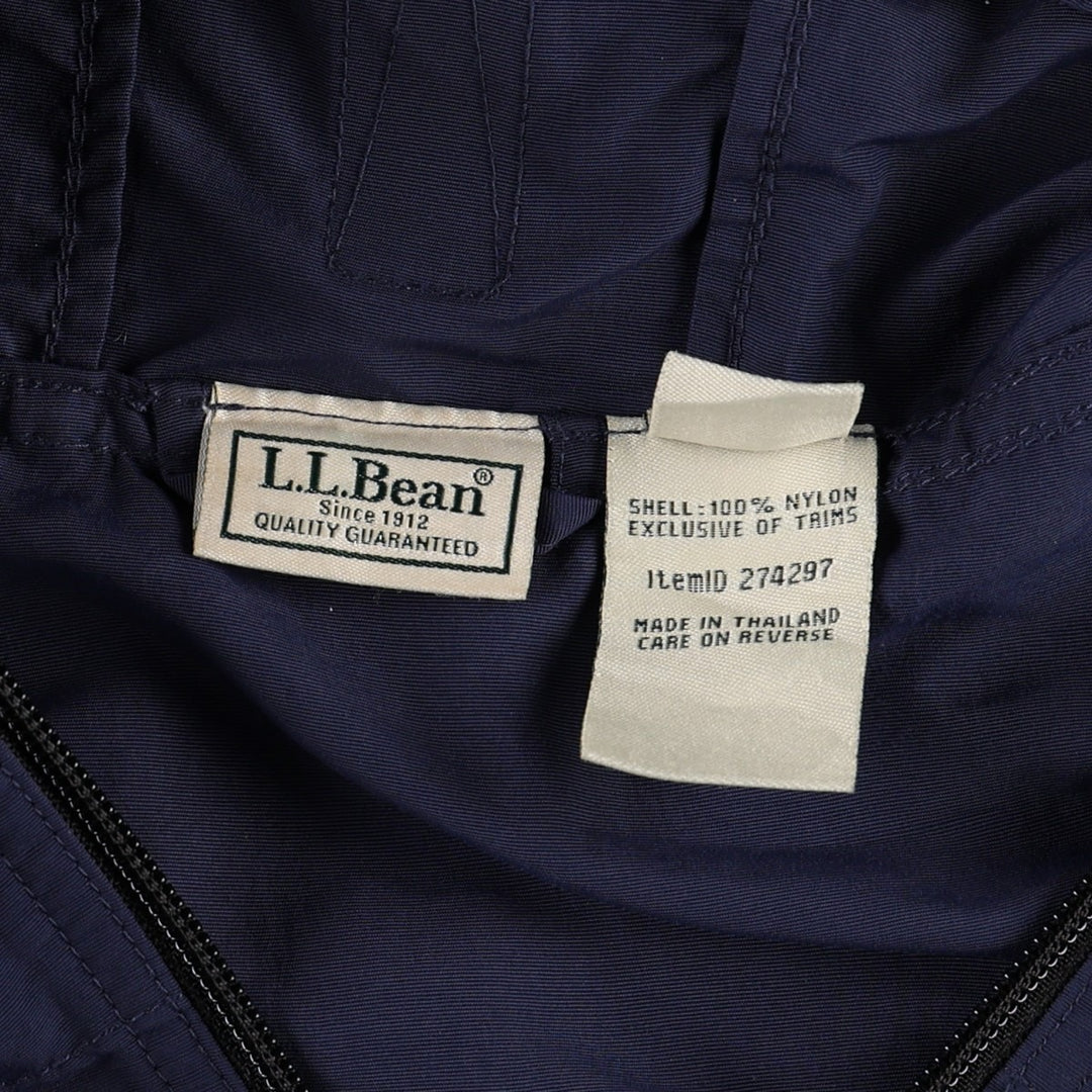 90s-00'S LL Bean Anorak Parka, Men's XXL equivalent Nylon navy blue type Vintage Second Hand