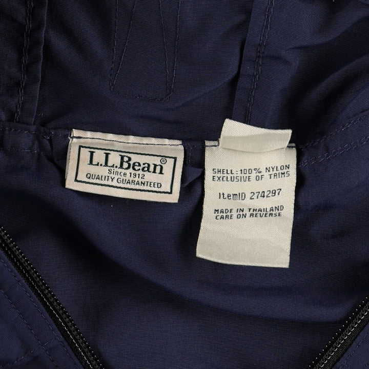 90s-00'S LL Bean Anorak Parka, Men's XXL equivalent Nylon navy blue type Vintage Second Hand