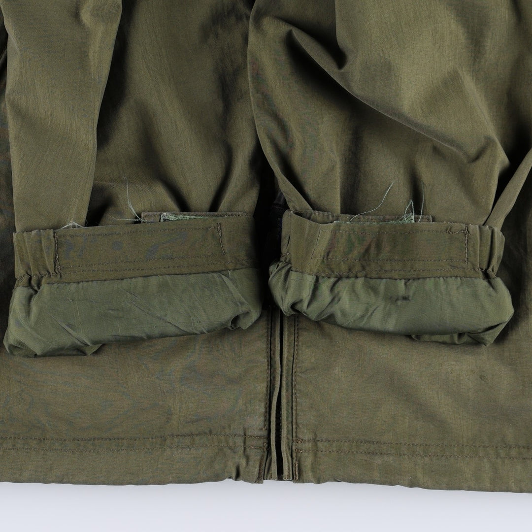 90s-00'S LLBean Nylon Jacket, Men's Size L Nylon Khaki type Vintage Second Hand