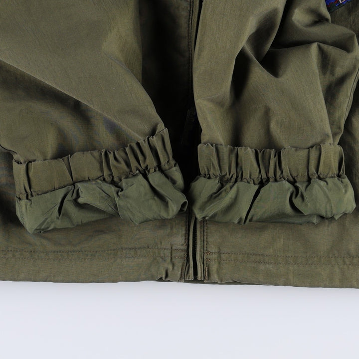 90s-00'S LLBean Nylon Jacket, Men's Size L Nylon Khaki type Vintage Second Hand