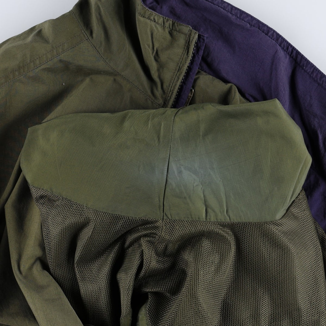 90s-00'S LLBean Nylon Jacket, Men's Size L Nylon Khaki type Vintage Second Hand