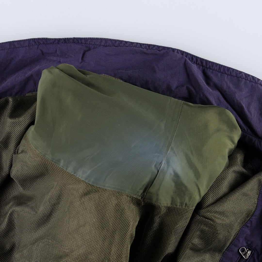 90s-00'S LLBean Nylon Jacket, Men's Size L Nylon Khaki type Vintage Second Hand