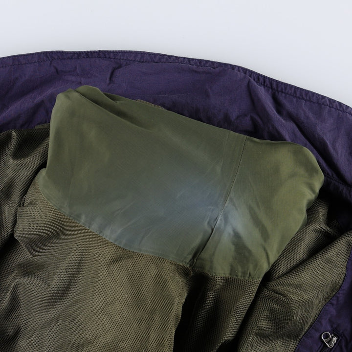 90s-00'S LLBean Nylon Jacket, Men's Size L Nylon Khaki type Vintage Second Hand