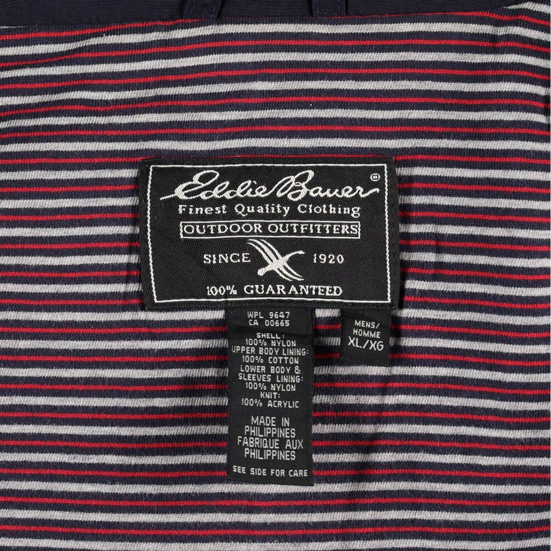 Eddie Bauer Mountain Jacket Shell Jacket Men's XL (approx.) Nylon navy blue type Vintage Second Hand