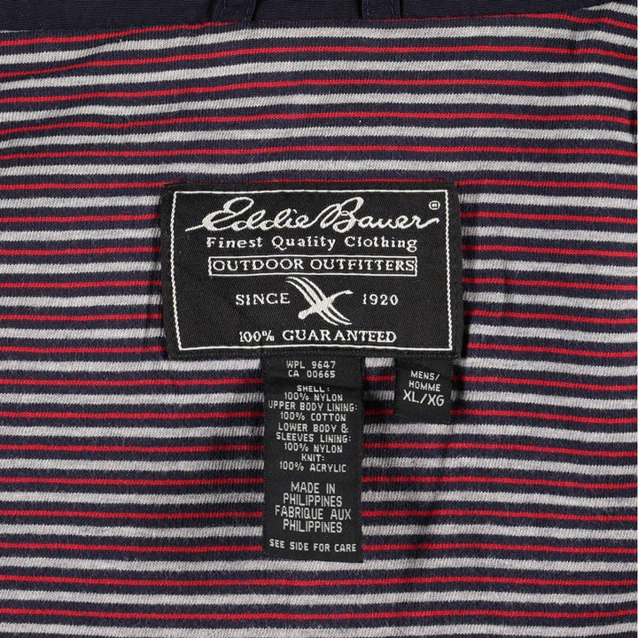 Eddie Bauer Mountain Jacket Shell Jacket Men's XL (approx.) Nylon navy blue type Vintage Second Hand