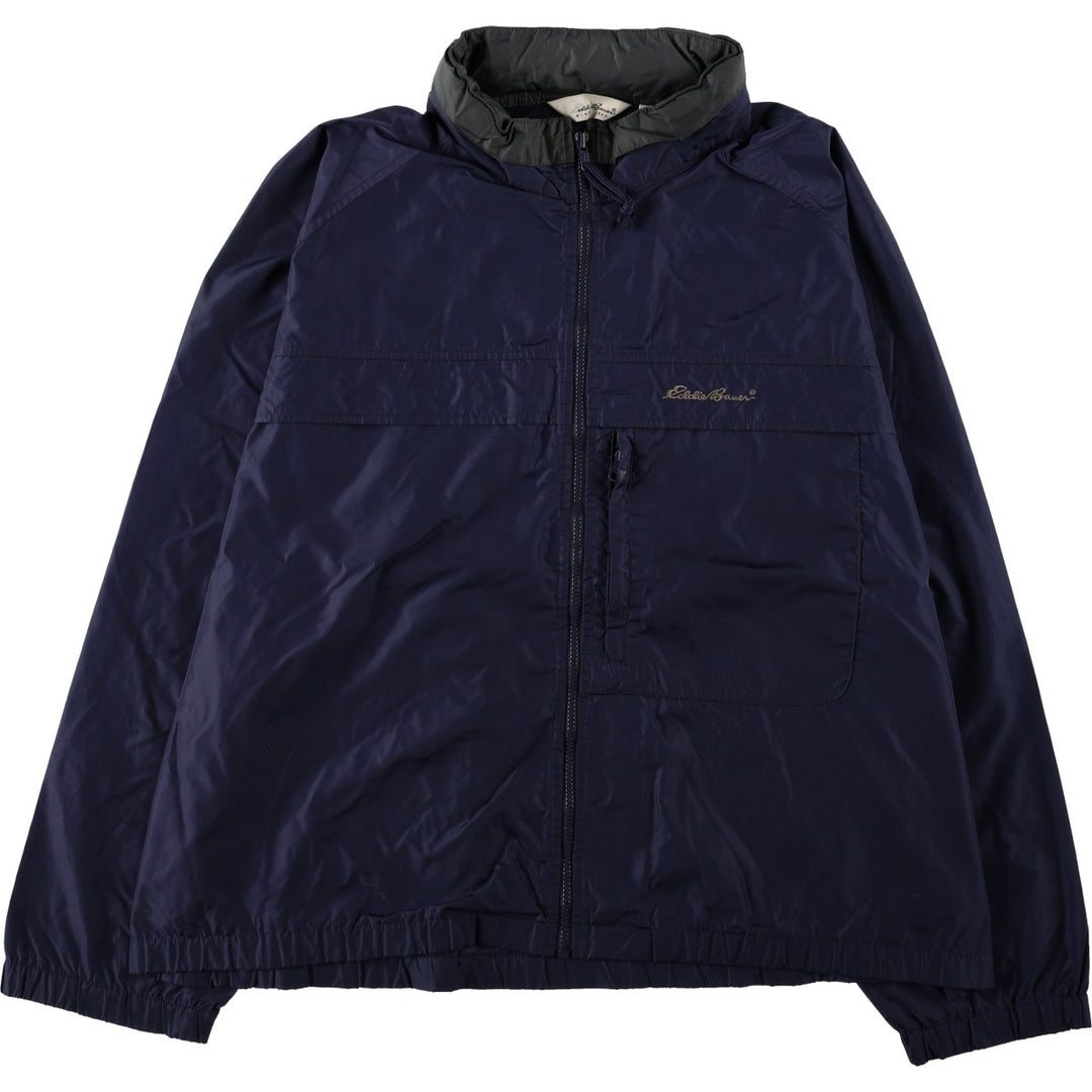 Eddie Bauer Mountain Jacket Shell Jacket Men's XL (approx.) Nylon navy blue type Vintage Second Hand