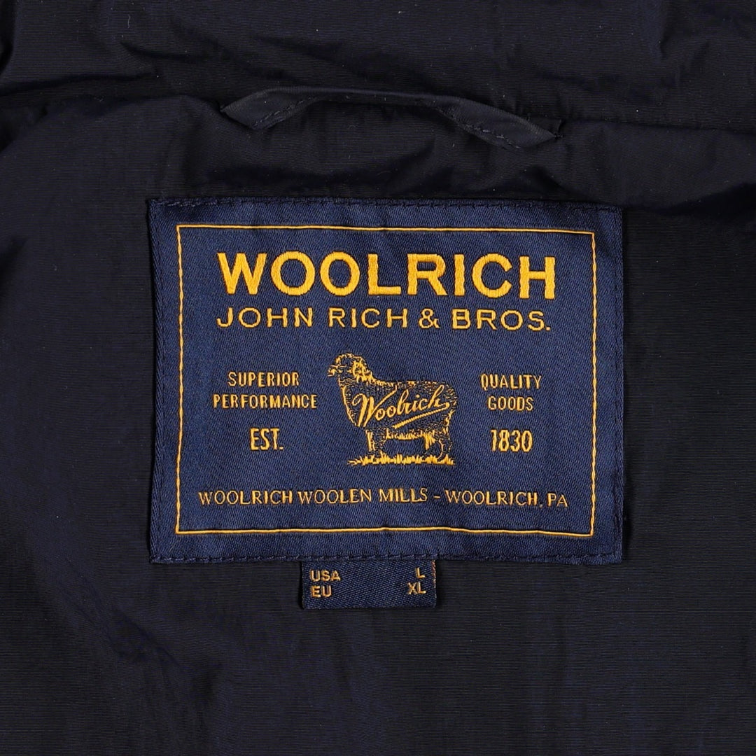2000'S Woolrich John Rich and Bros Mountain Jacket Shell Jacket Men's Size L (approx.) Nylon navy blue type Vintage Second Hand
