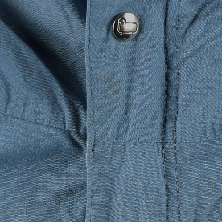 1970'S Woolrich Mountain Parka Shell Jacket, Made in USA, Men's Size S (approx.) polyester Blue type light blue Vintage Second Hand