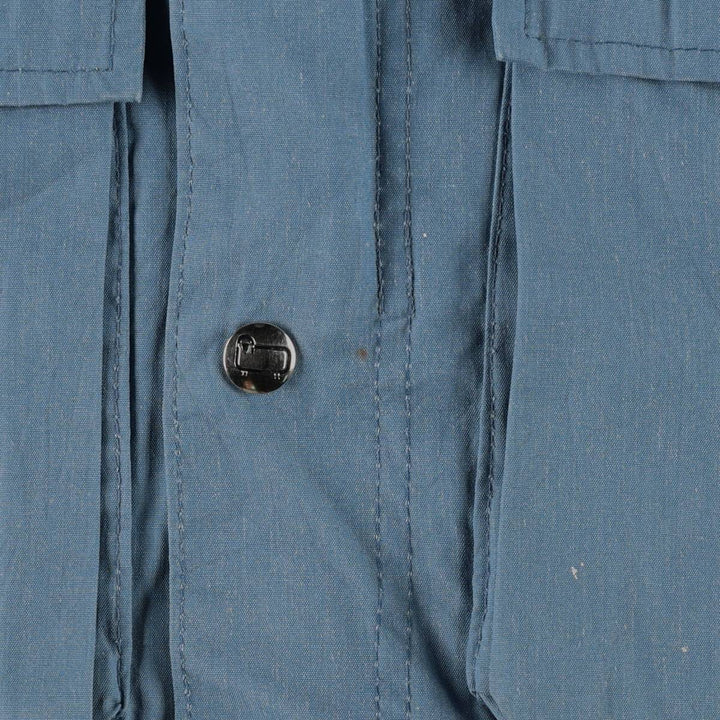 1970'S Woolrich Mountain Parka Shell Jacket, Made in USA, Men's Size S (approx.) polyester Blue type light blue Vintage Second Hand