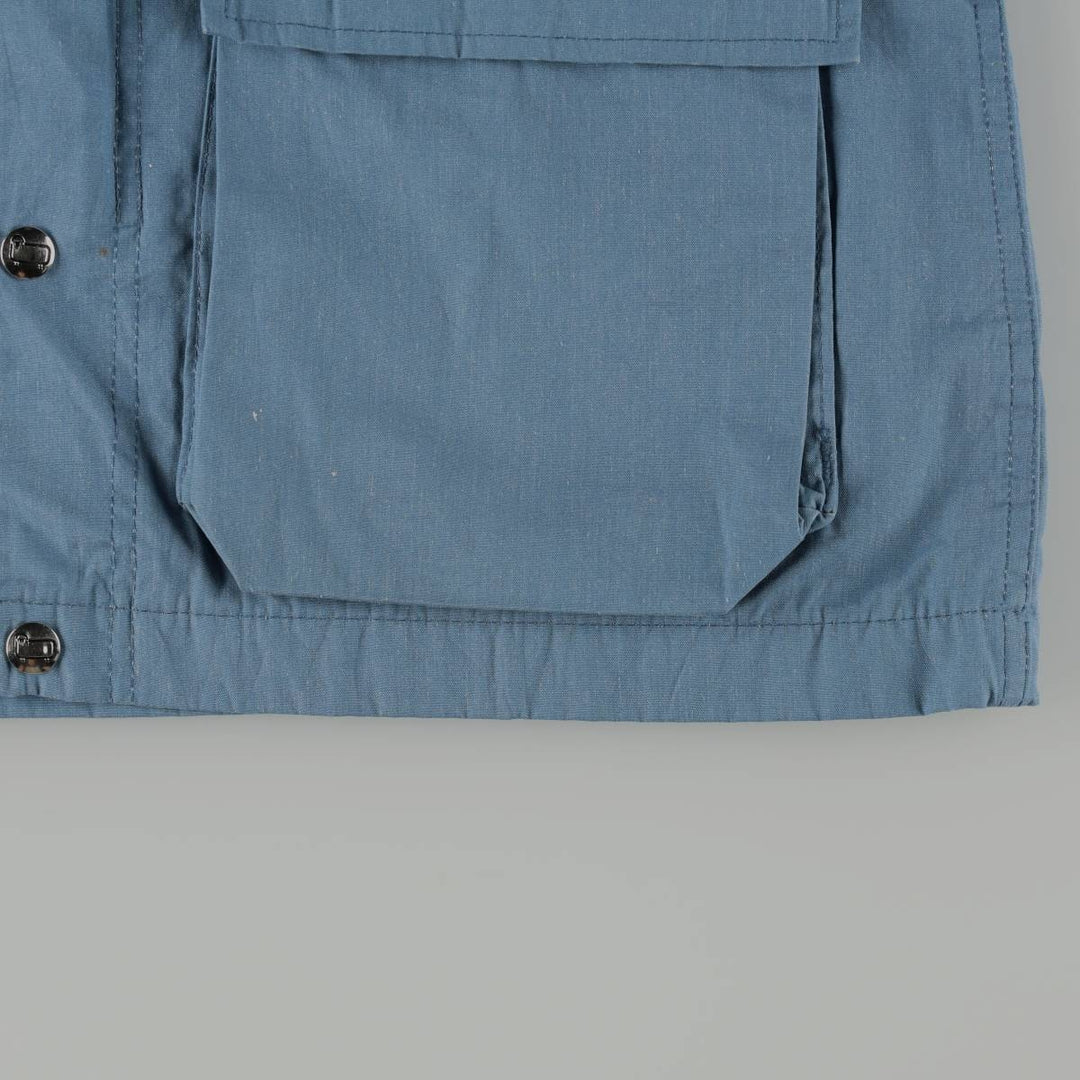1970'S Woolrich Mountain Parka Shell Jacket, Made in USA, Men's Size S (approx.) polyester Blue type light blue Vintage Second Hand