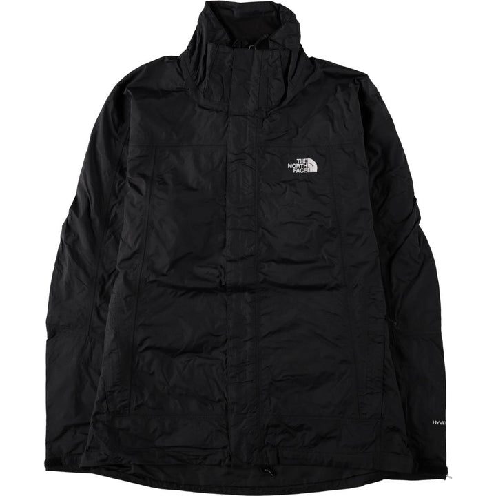THE NORTH FACE HYVENT Mountain Parka Shell Jacket Men's L size Nylon black type Vintage Second Hand