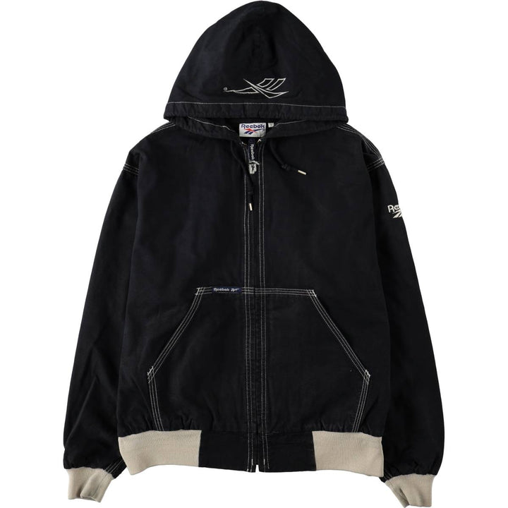 90'S Reebok Cotton Hoodie, Men's Size S (approx.), Vintage cotton black type Vintage Second Hand