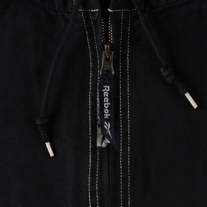 90'S Reebok Cotton Hoodie, Men's Size S (approx.), Vintage cotton black type Vintage Second Hand