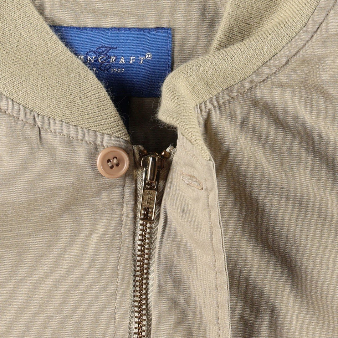 Vintage 80s-90'S Town Craft Derby Jacket, Cup Shoulder, Men's XL cotton Beige type Vintage Second Hand