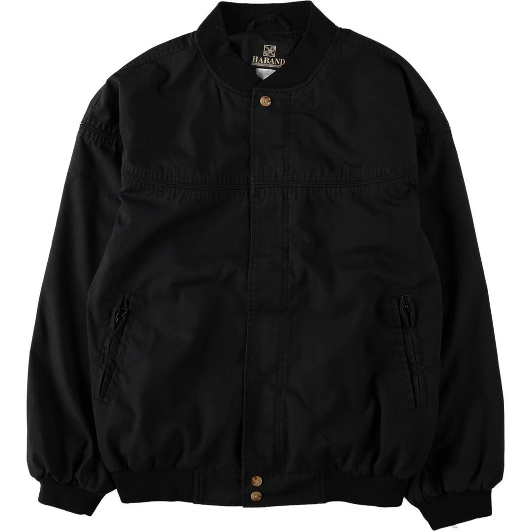 90s-00'S HABAND Derby Jacket, Cup Shoulder, Men's, Size L, Vintage unclear black type Vintage Second Hand