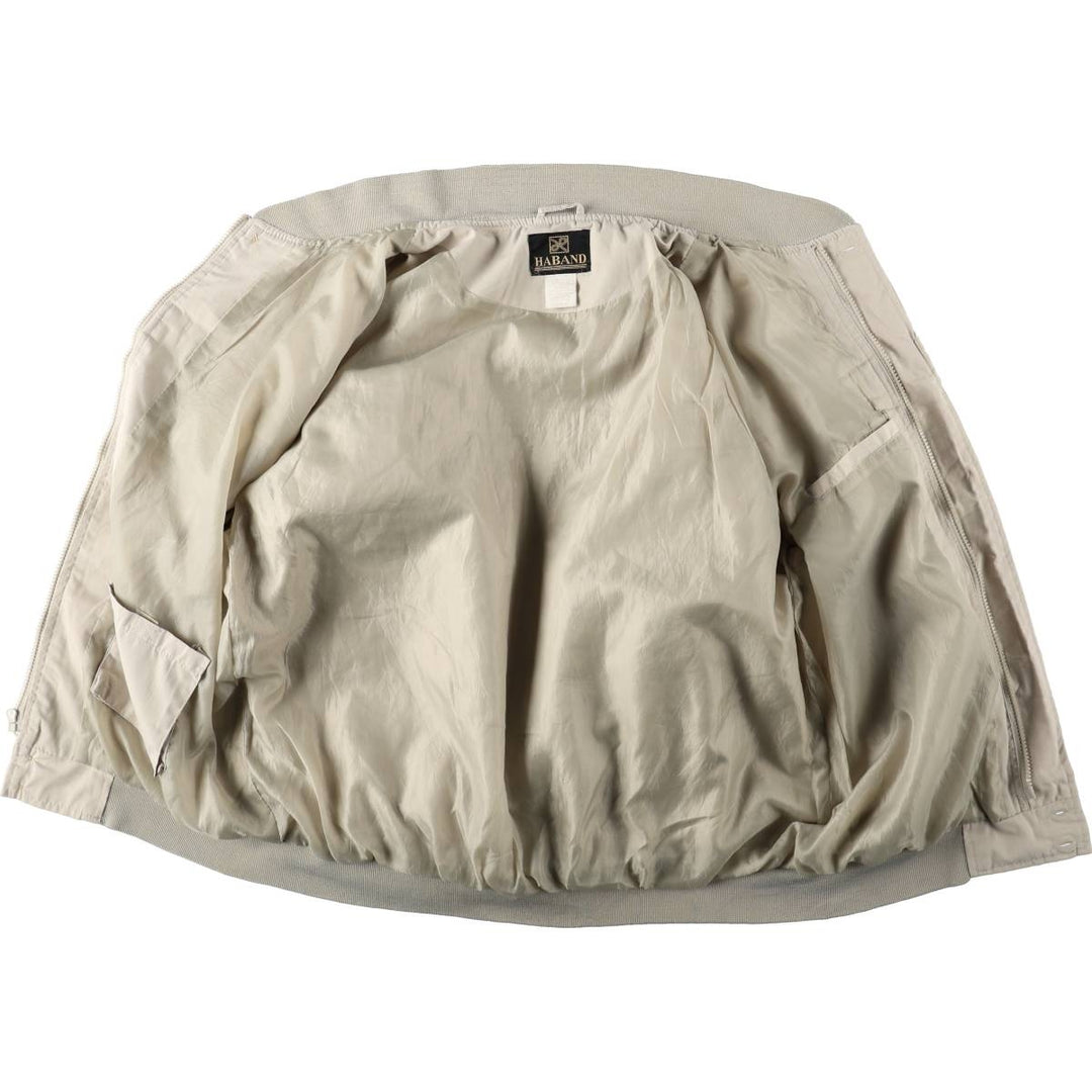 90s-00'S HABAND Derby Jacket, Cup Shoulder, Men's, Size L, Vintage cotton Beige type Vintage Second Hand