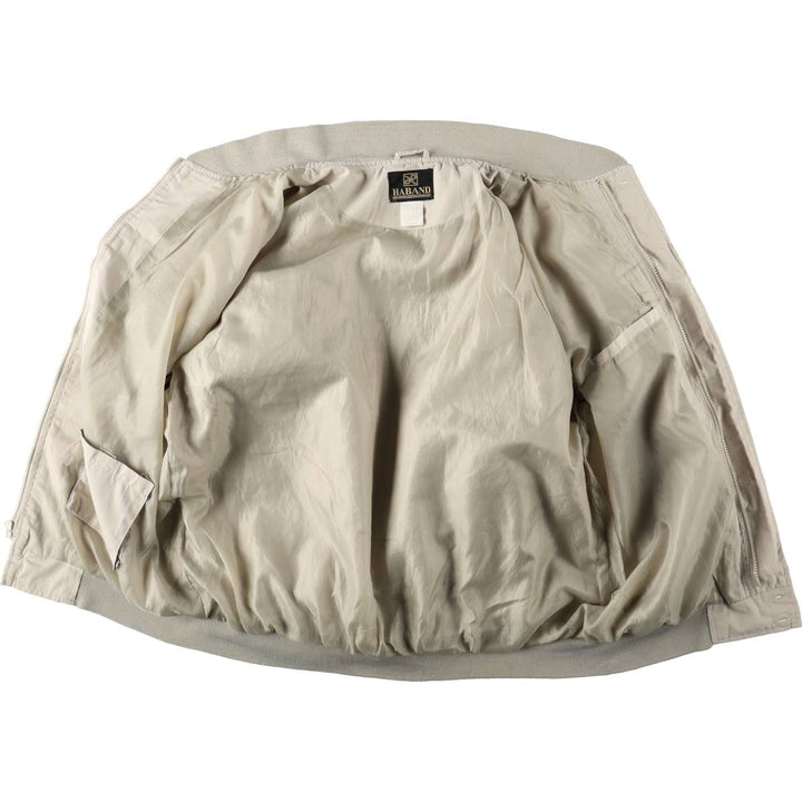 90s-00'S HABAND Derby Jacket, Cup Shoulder, Men's, Size L, Vintage cotton Beige type Vintage Second Hand