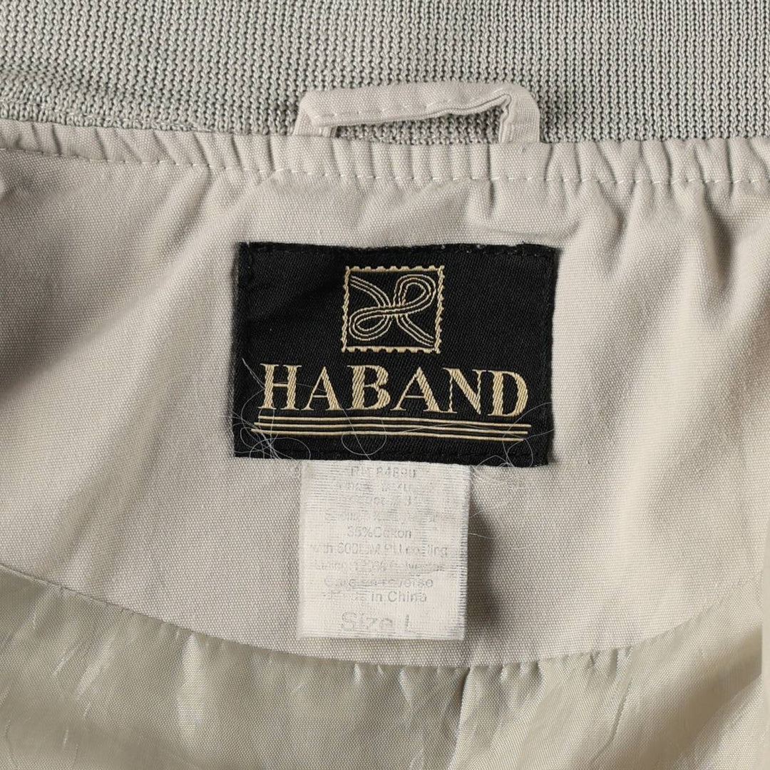 90s-00'S HABAND Derby Jacket, Cup Shoulder, Men's, Size L, Vintage cotton Beige type Vintage Second Hand