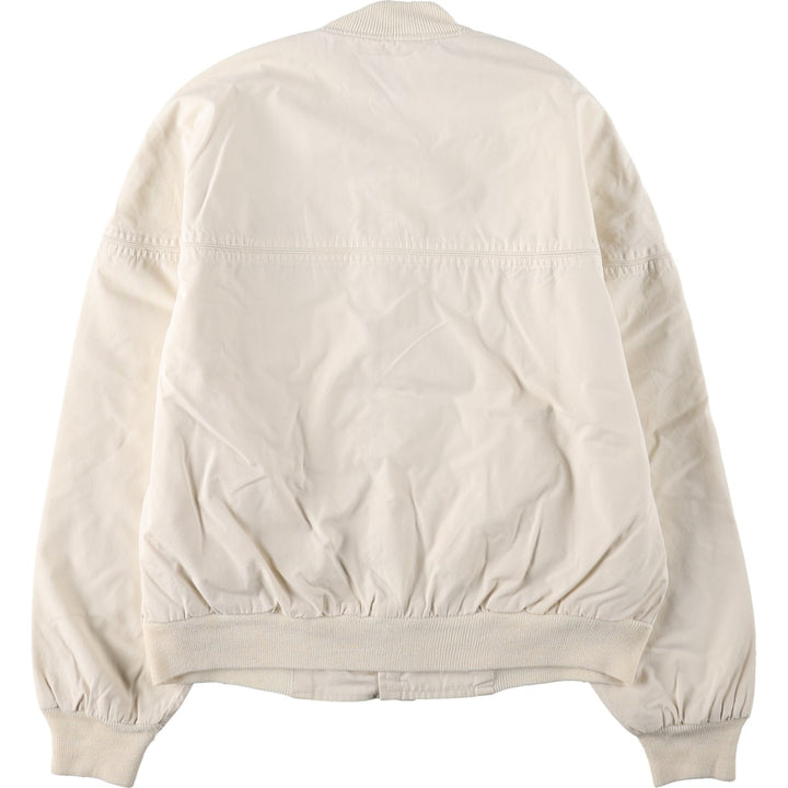 1980'S Van Heusen Derby Jacket, Cup Shoulder Jacket, Men's Size L (approx.), Vintage cotton ivory Vintage Second Hand
