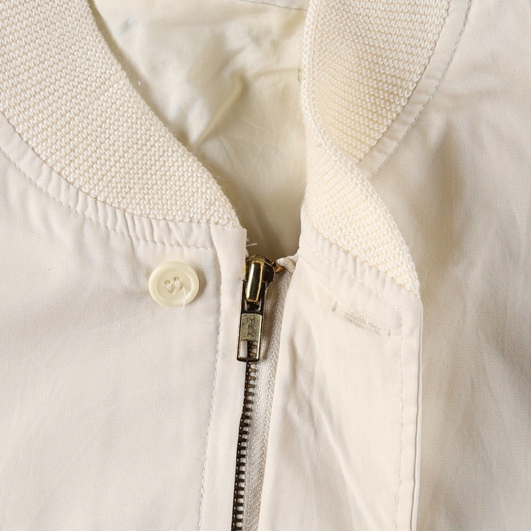 1980'S Van Heusen Derby Jacket, Cup Shoulder Jacket, Men's Size L (approx.), Vintage cotton ivory Vintage Second Hand