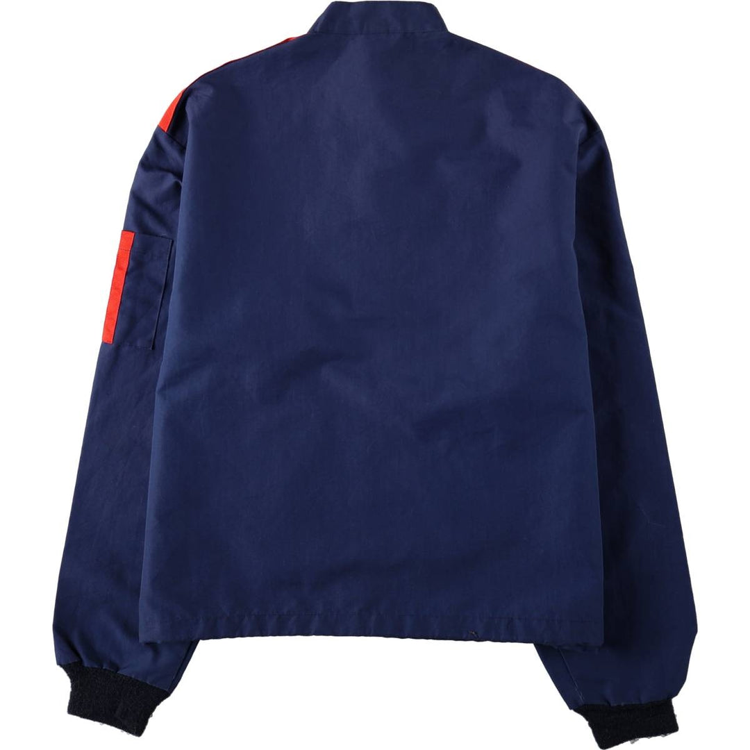 1960s-era FLIGHT APPAREL IND Piper Aircraft Tricolor Zip-Up Jacket, Men's Size L (approx.), Vintage unclear red type Vintage Second Hand