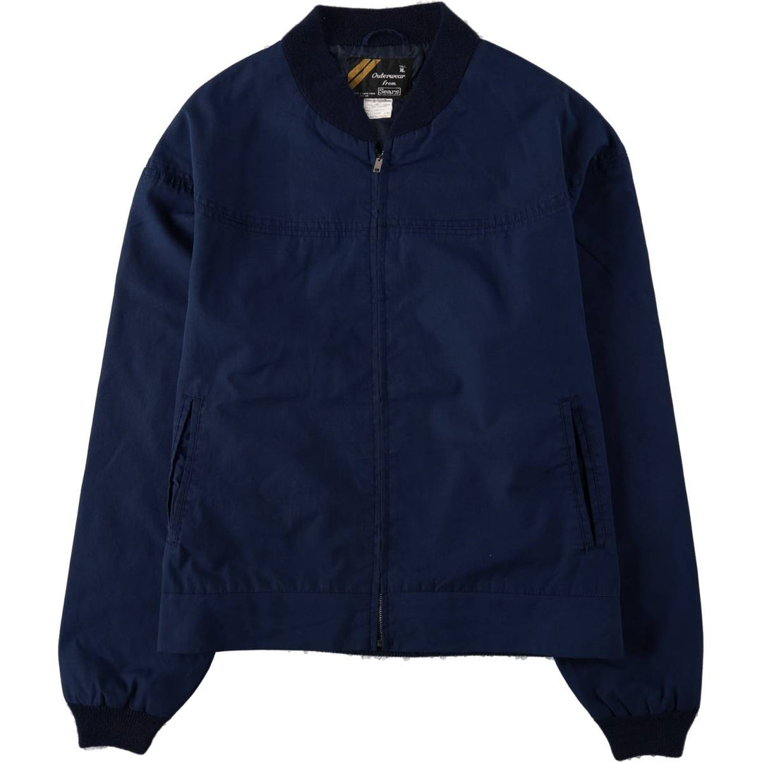 1970'S Sears Derby Jacket Cup Shoulder Jacket Men's XL equivalent Vintage cotton navy blue type Vintage Second Hand