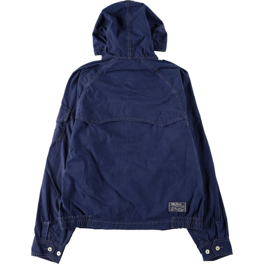 Ralph Lauren POLO by Ralph Lauren Big Pony Cotton Hoodie, Men's Size M (approx.) cotton navy blue type Vintage Second Hand