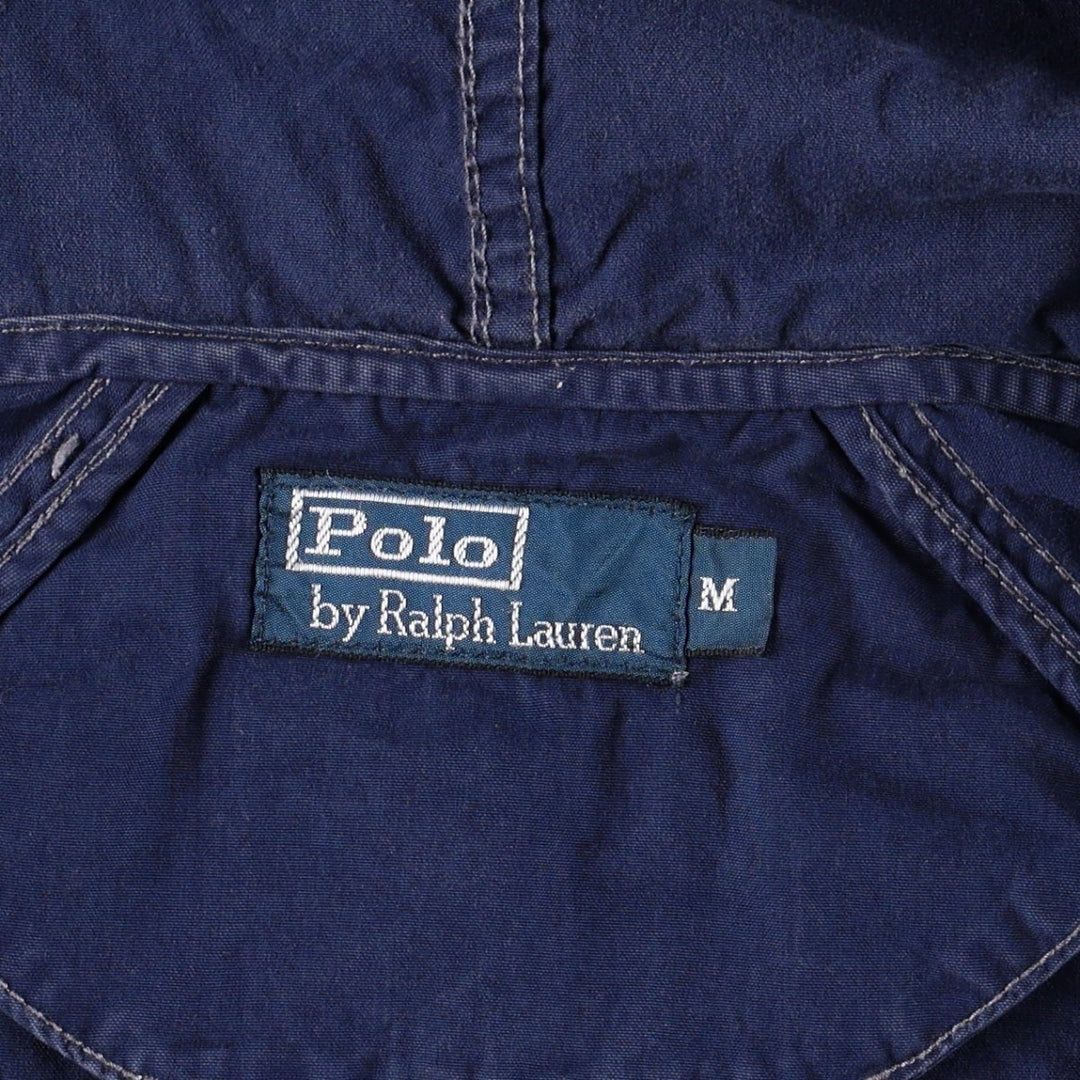 Ralph Lauren POLO by Ralph Lauren Big Pony Cotton Hoodie, Men's Size M (approx.) cotton navy blue type Vintage Second Hand